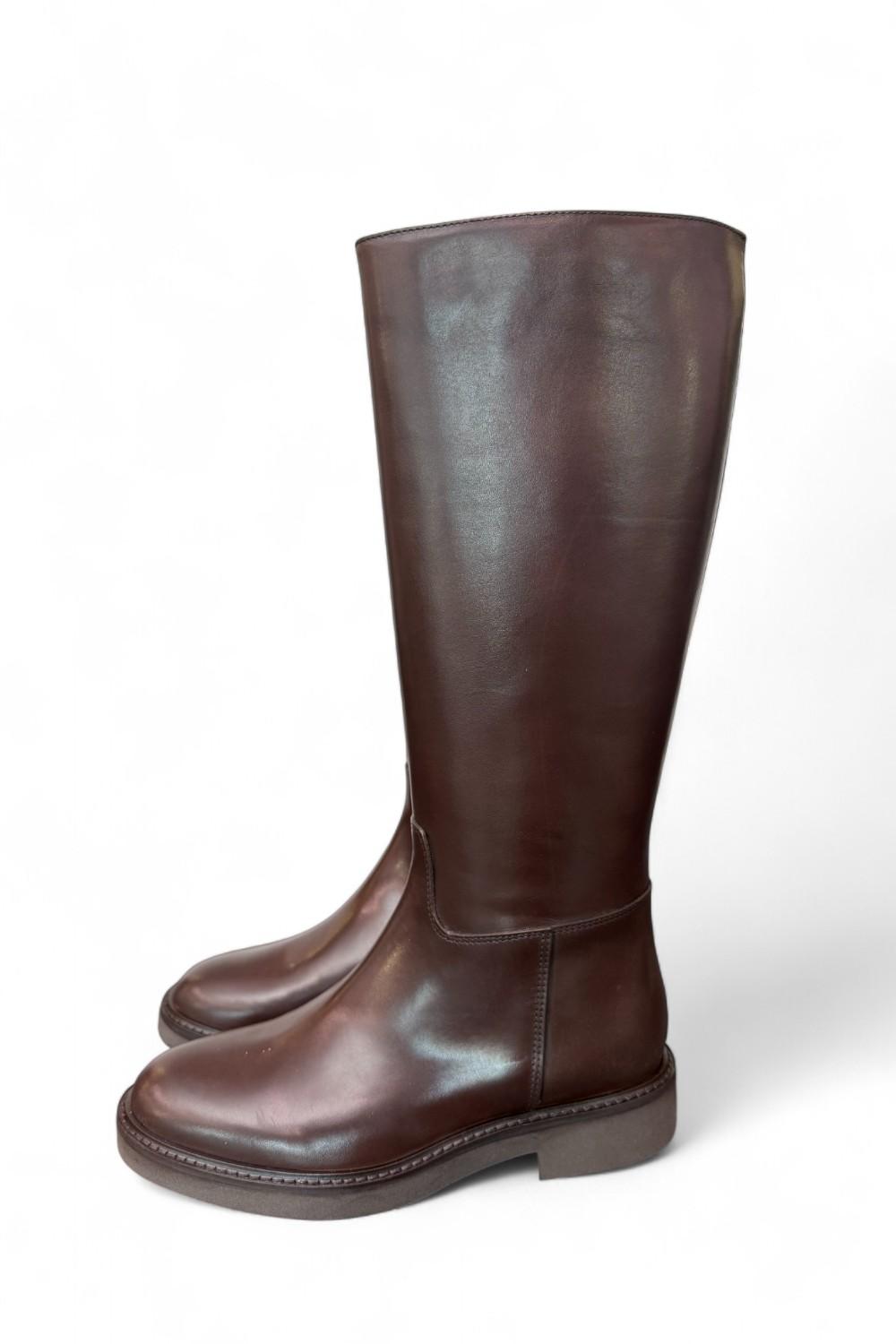 Stivale cavallerizzo pelle testa di moro Anima <BR/> 