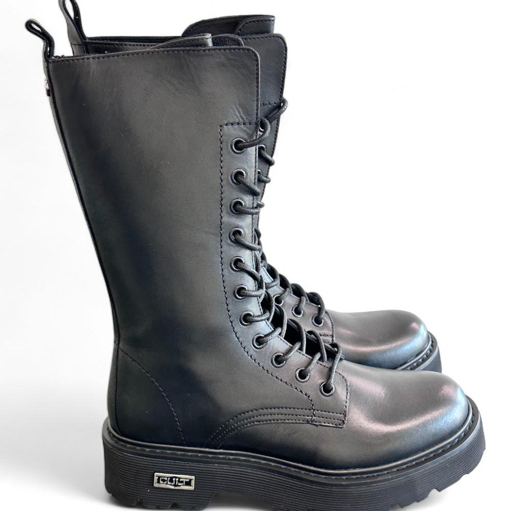 Anfibio 3/4 donna pelle nera Cult 