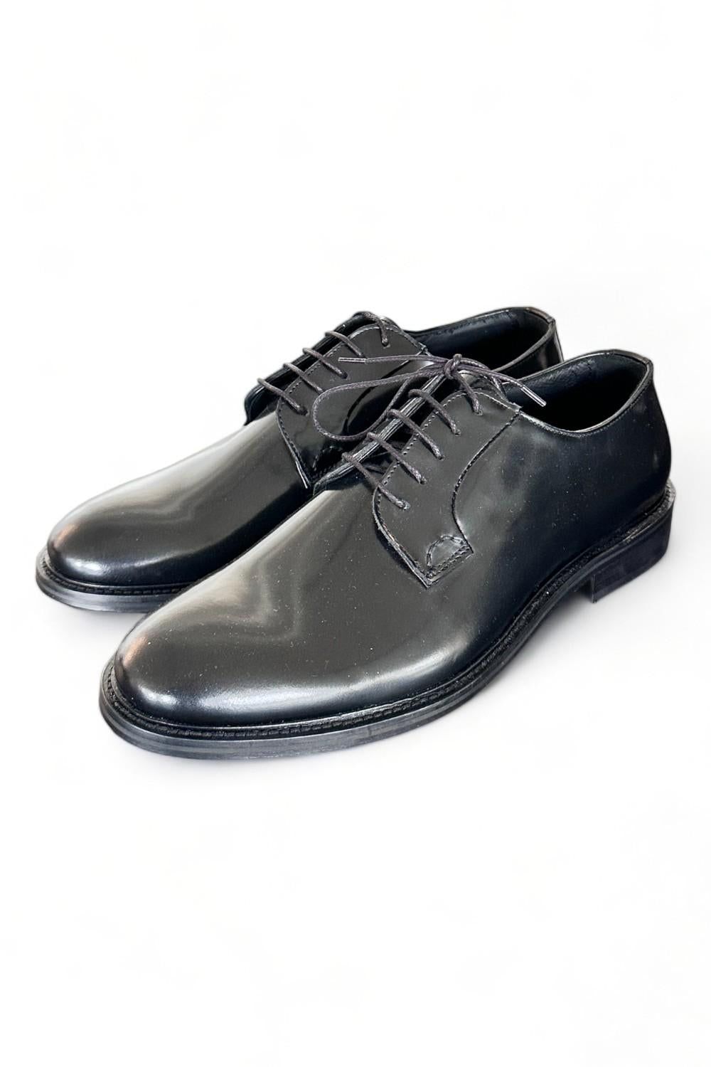 Scarpa uomo derby liscio spazzolato Franco Fedele 