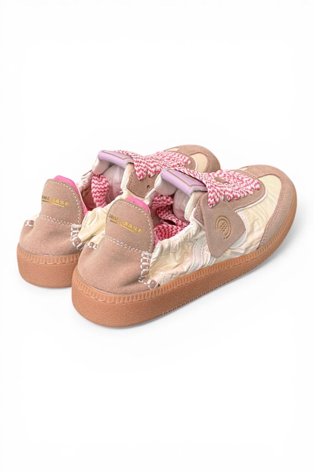 Sneaker low bianca beige Primabase<BR/> 