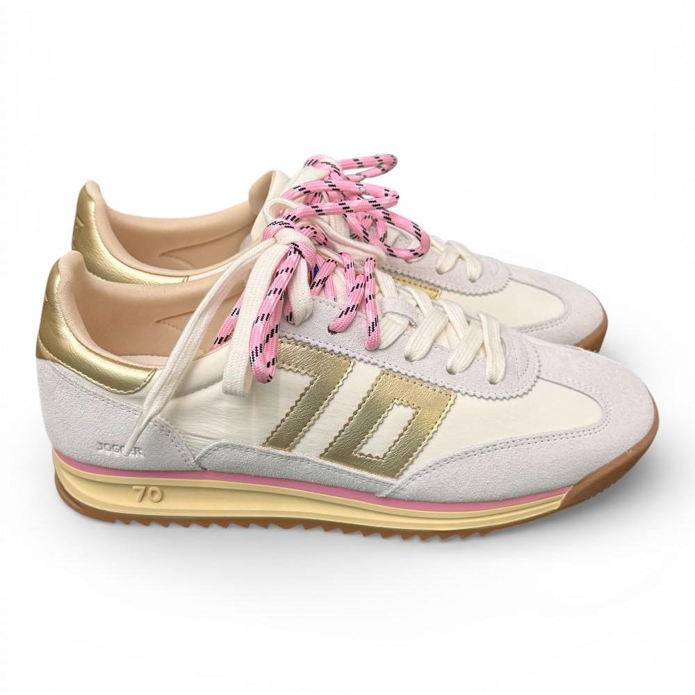 Sneaker Jogger nylon white Back70 