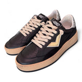 Sneaker donna Play nero oro 4B12 