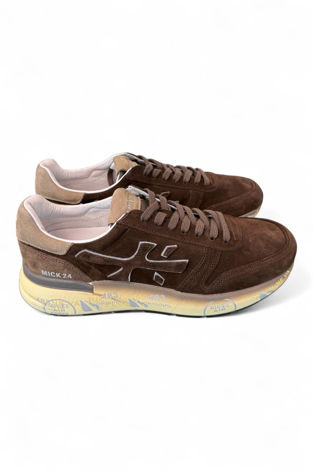 Sneaker uomo Premiata Mick 7898 suede testa di moro 