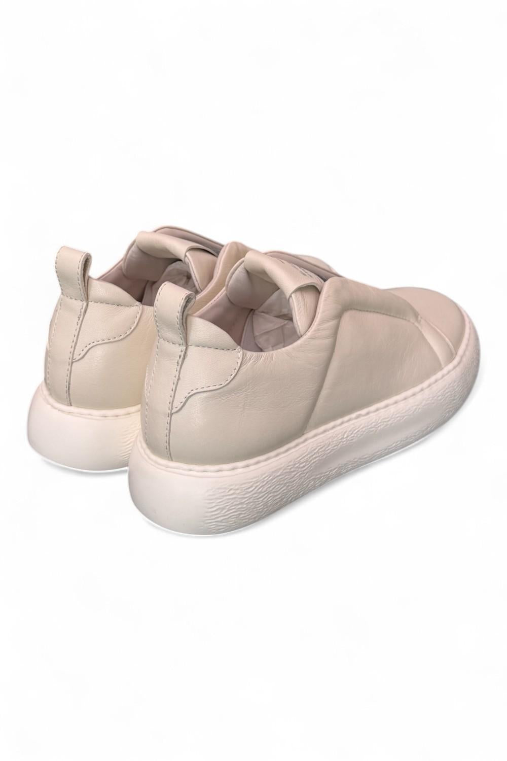 Sneaker slip on nappa panna Stokton 