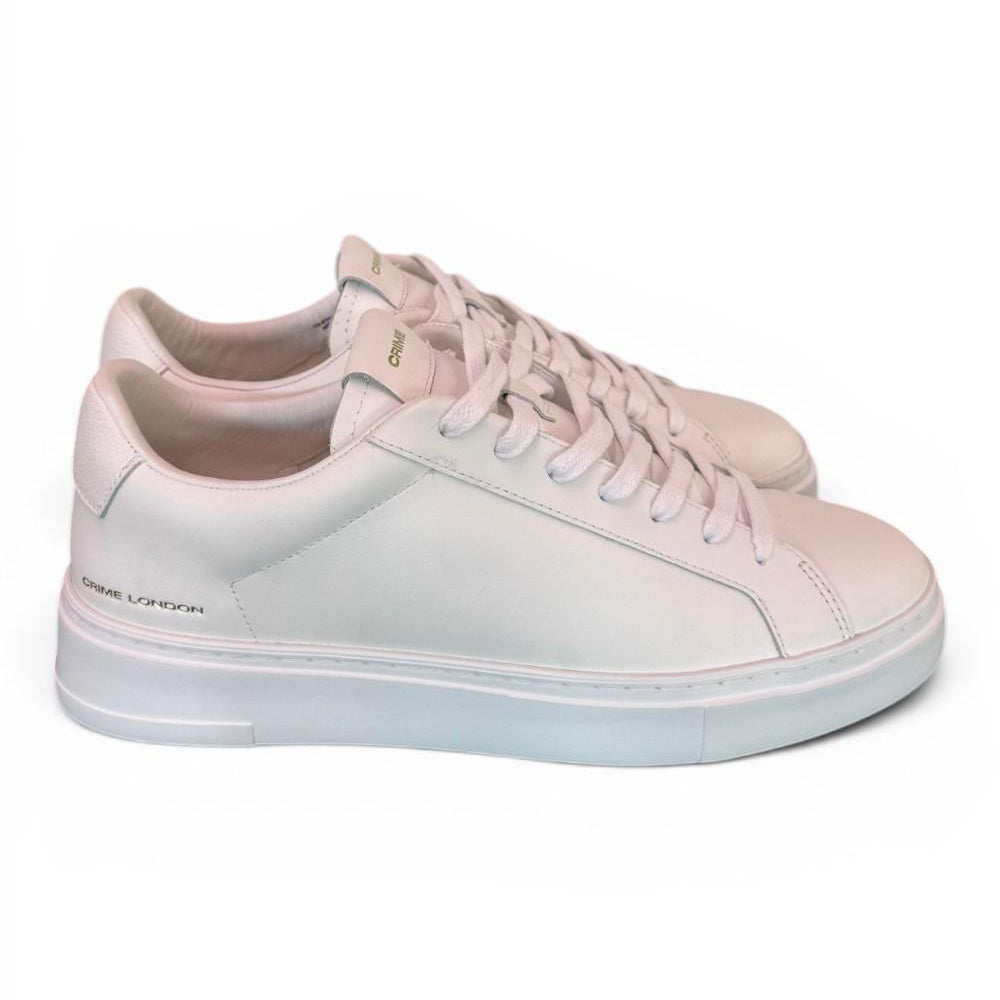 Sneaker pelle bianca XL Crime London 
