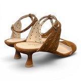 Sandalo cintino T borchie suede cuoio Isabelle Paris 