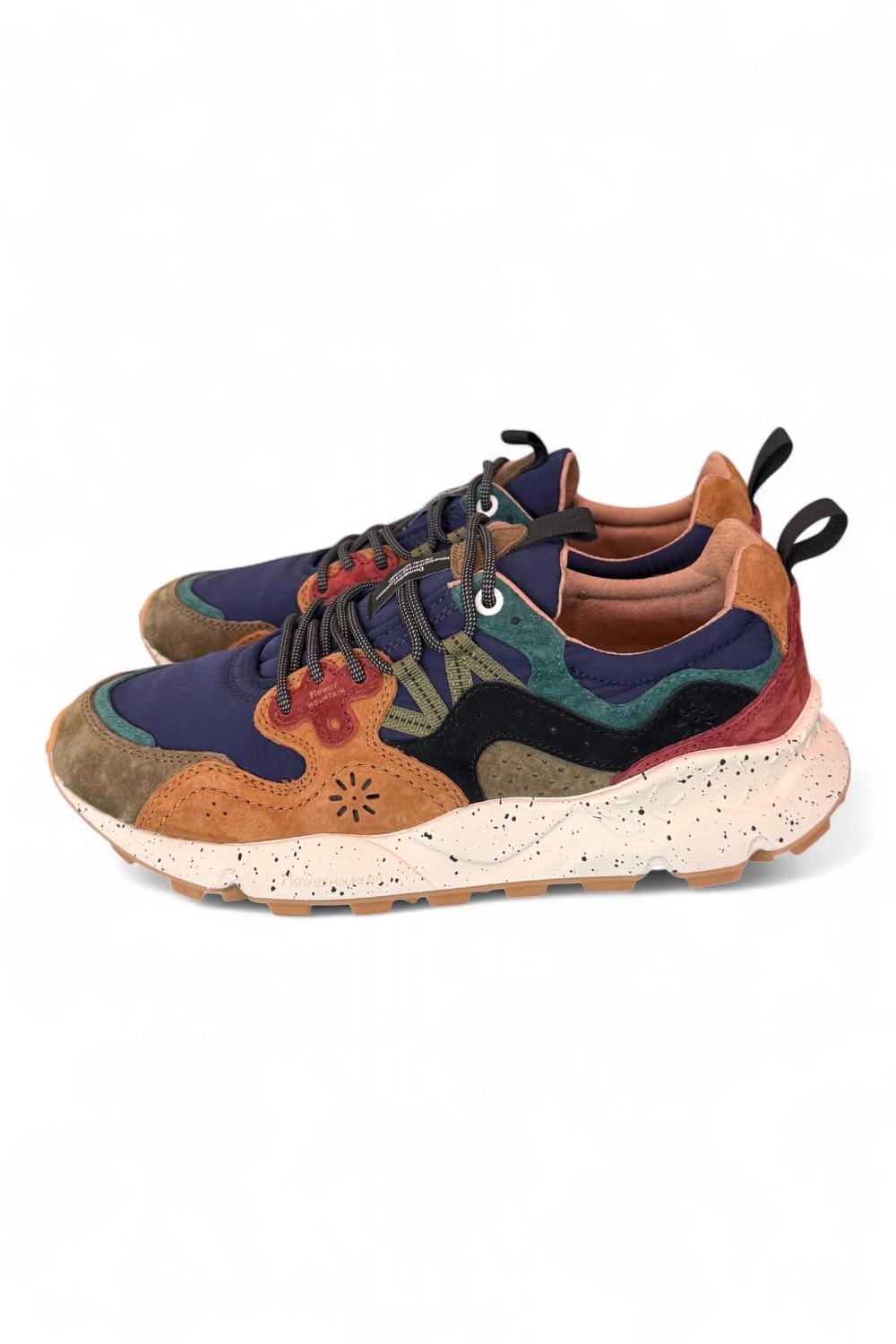 Sneaker uomo Flower Mountain Yamano 3 2B32 mud light brown navy 