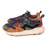 Sneaker uomo Flower Mountain Yamano 3 2B32 mud light brown navy 