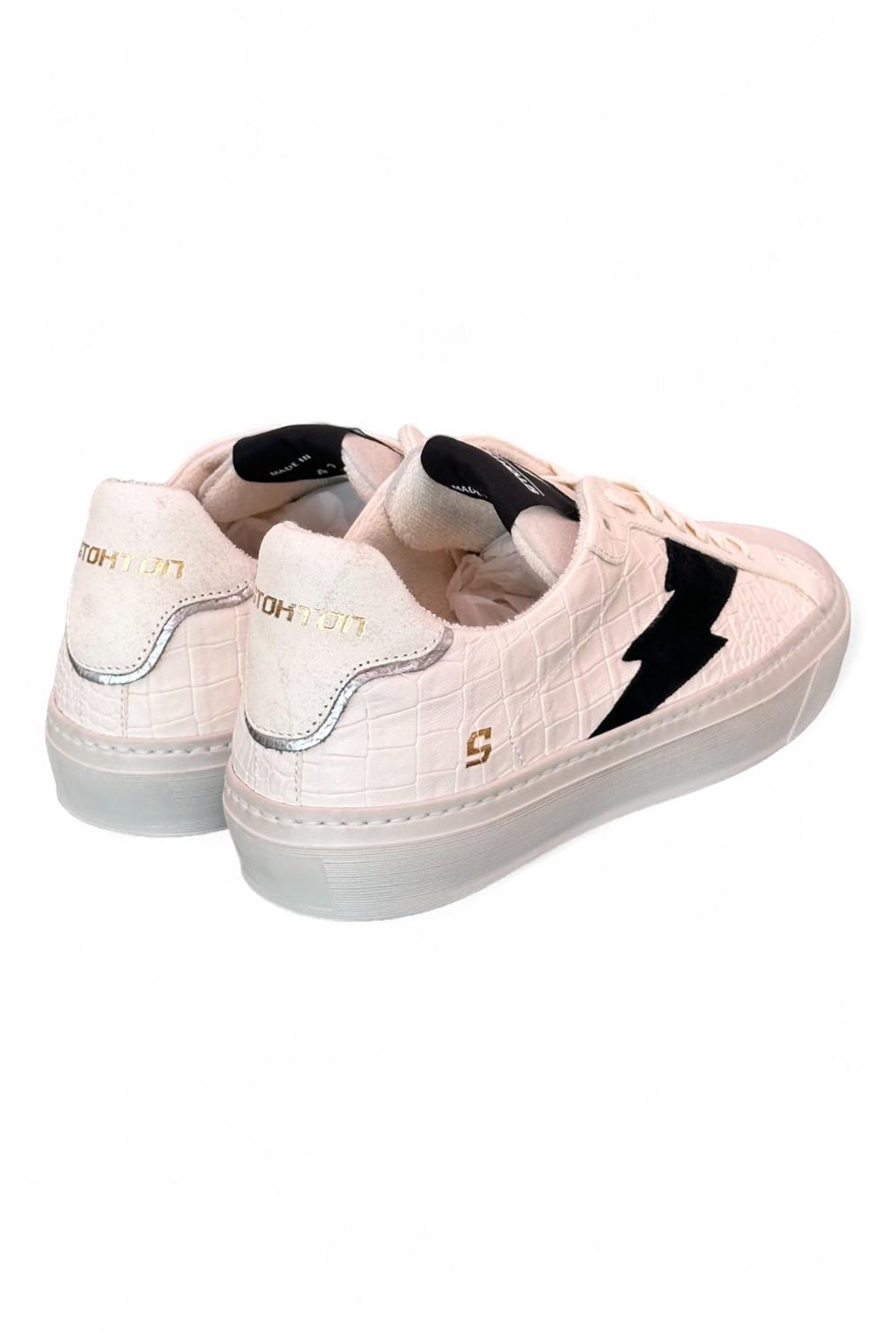 Sneaker uomo Stokton Blaze bianco ghiaccio nero 
