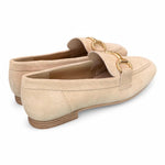 Mocassino accessorio suede beige Francesco B.<BR/> 