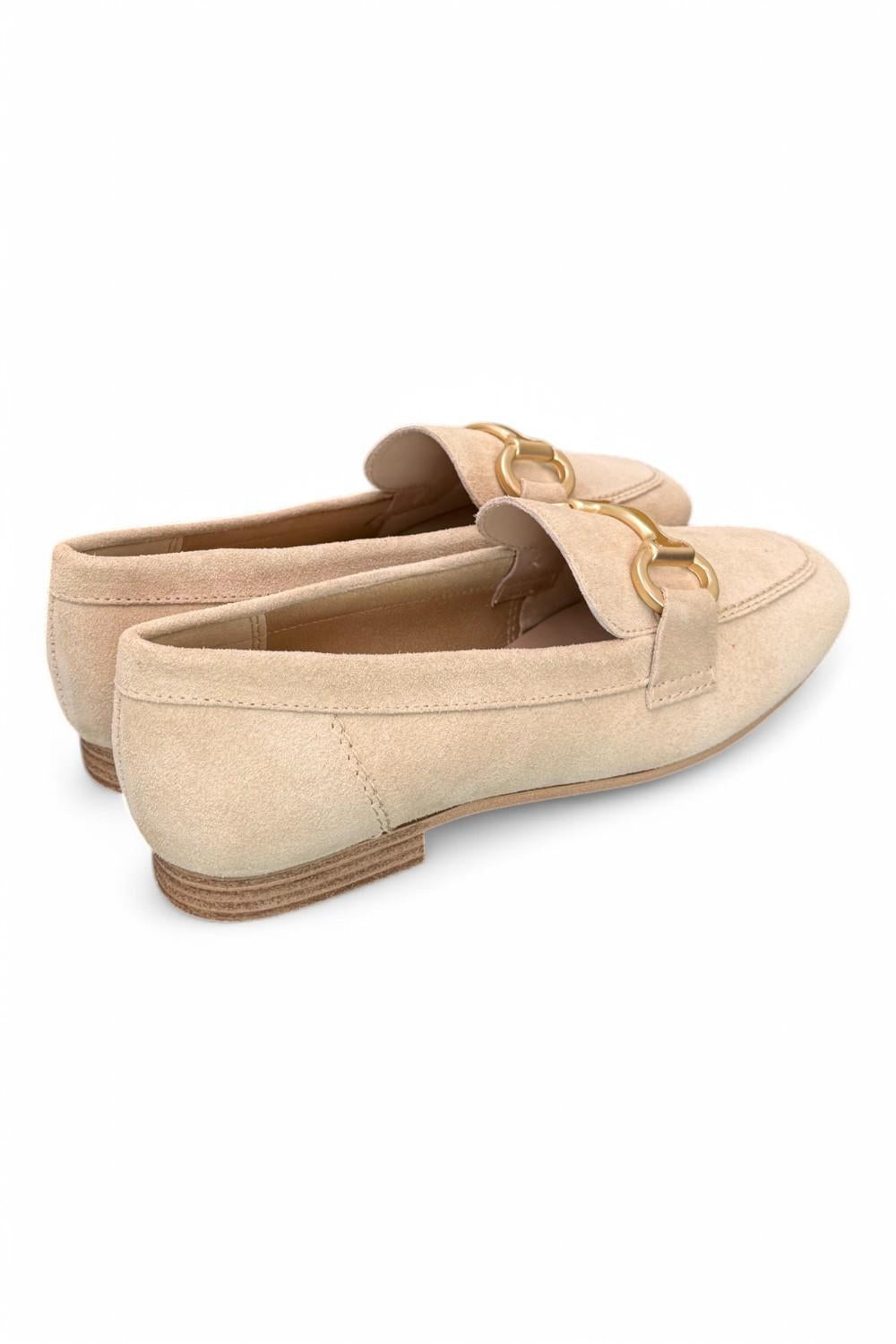 Mocassino accessorio suede beige Francesco B.<BR/> 