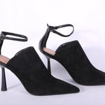 Sabot top cintino nero tacco 90 Chantal 