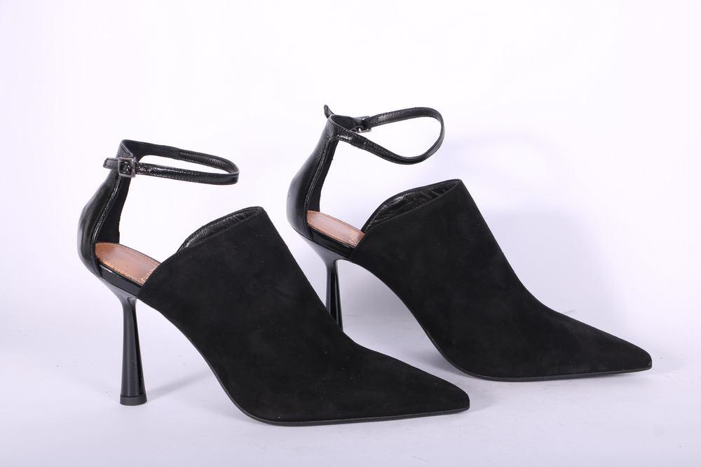 Sabot top cintino nero tacco 90 Chantal 