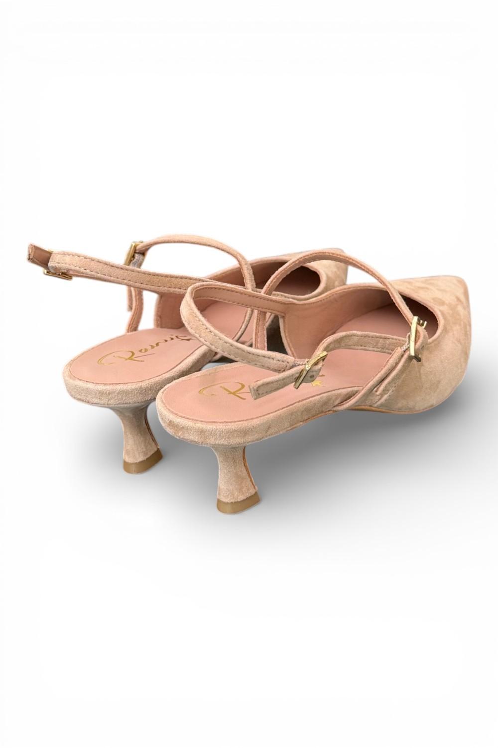 Slingback cintino suede beige Ranye 
