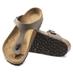 Ciabatta infradito Gizeh Nabuk mocca Birkenstock 043751 