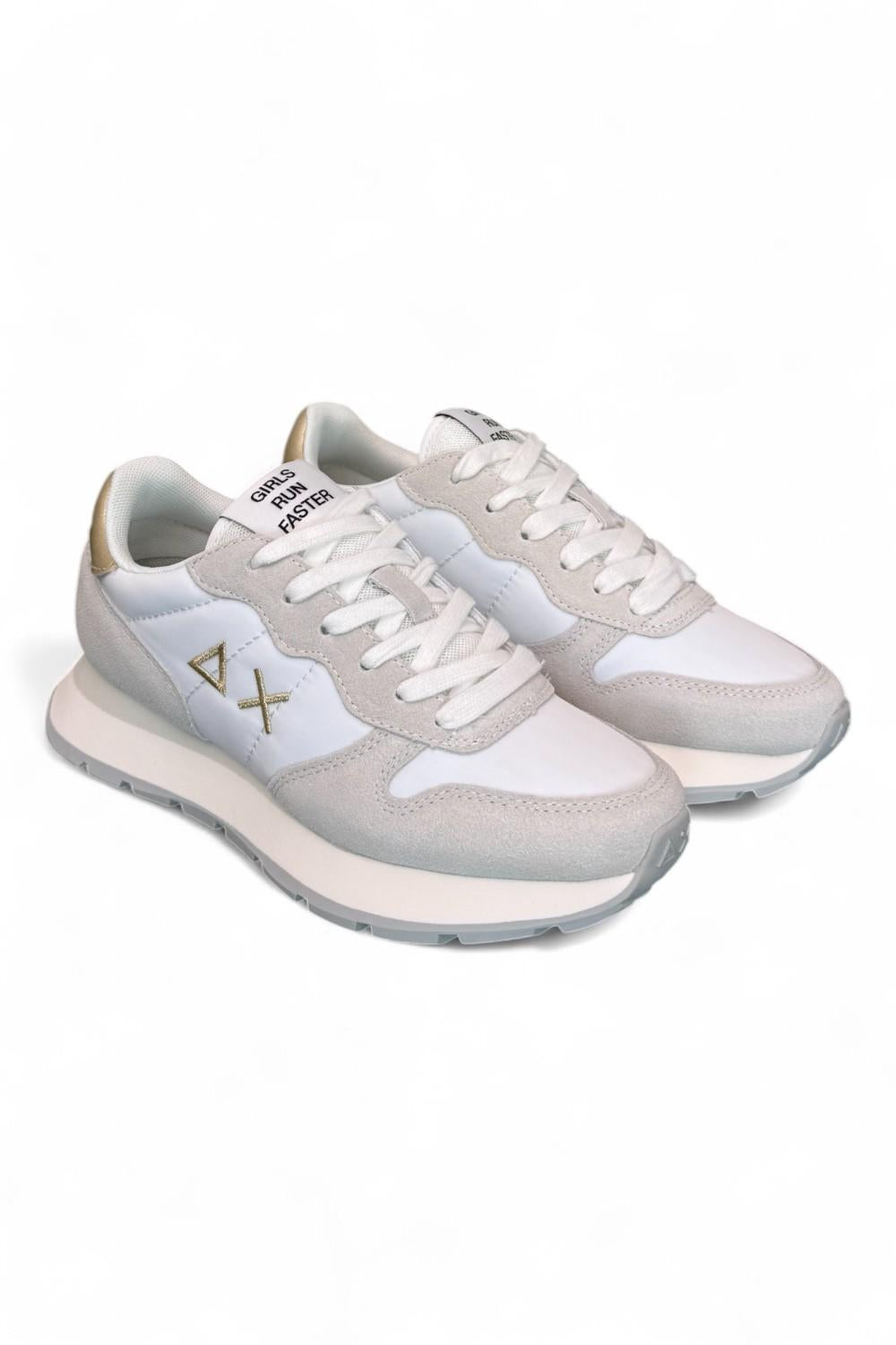 Sneaker donna SUN 68 ALLY white gold 