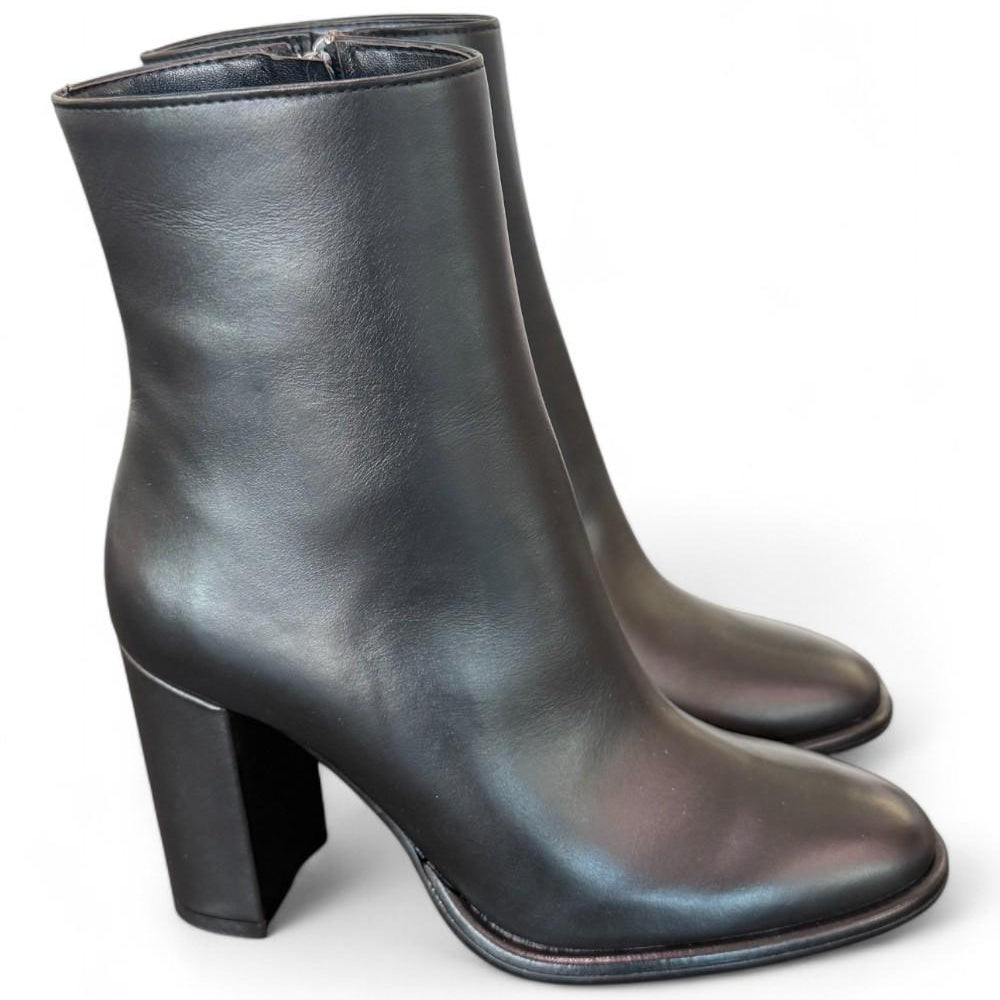 Stivaletto zip nappa nera T90 Bianca Di<BR/> 