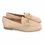 Mocassino accessorio suede beige Francesco B.<BR/> 