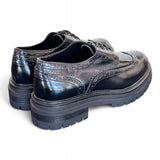 Scarpa allacciata imperiale donna Les Tulipes nera 