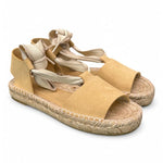 Sandalo con fascia in suede sand Palomitas<BR/> 