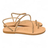 Sandalo infradito strass oro Le Salentine 