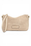 Pochette Nora suede nude piccola Gianni Chiarini