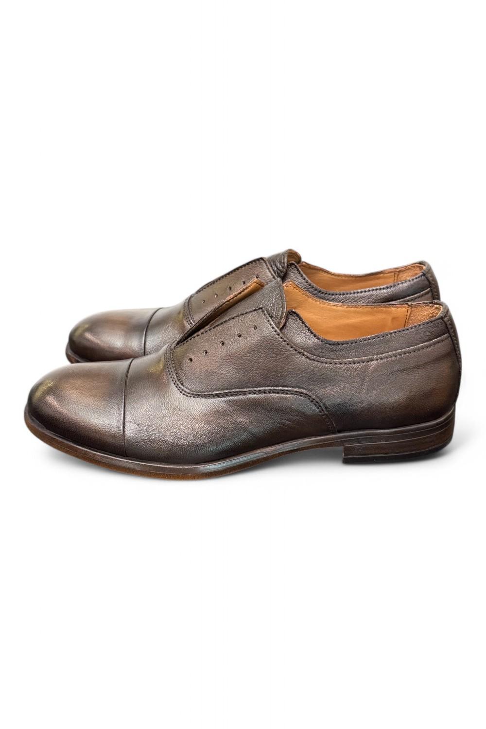 Scarpa uomo no-lace testa di moro F.lli Rennella 