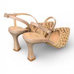 Slingback rafia taupe T70  Matteo Pitti 