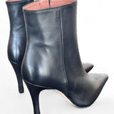 Tronchetto zip sfilato pelle nera Les Autres<BR/> 