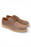 Allacciato camoscio taupe micro Exton