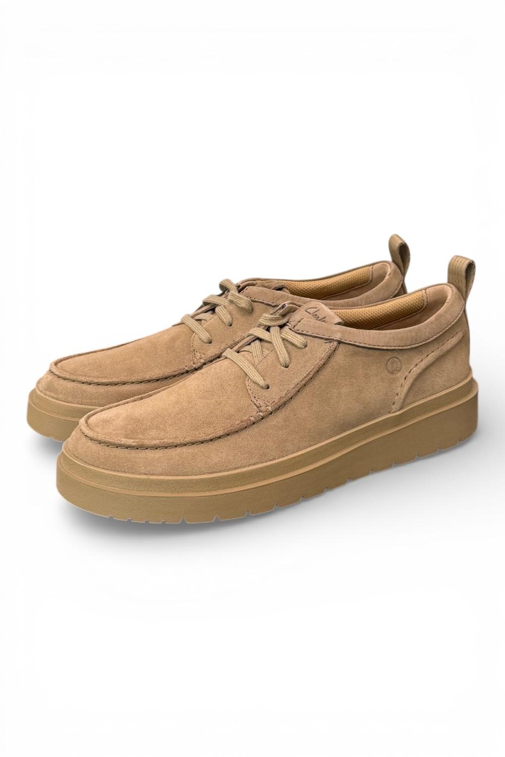 Scarpa uomo Polden Moc sabbia Clarks<BR/> 