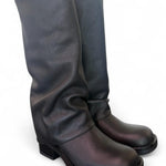 Stivale biker ghetta pelle nera Ranye <BR/> 