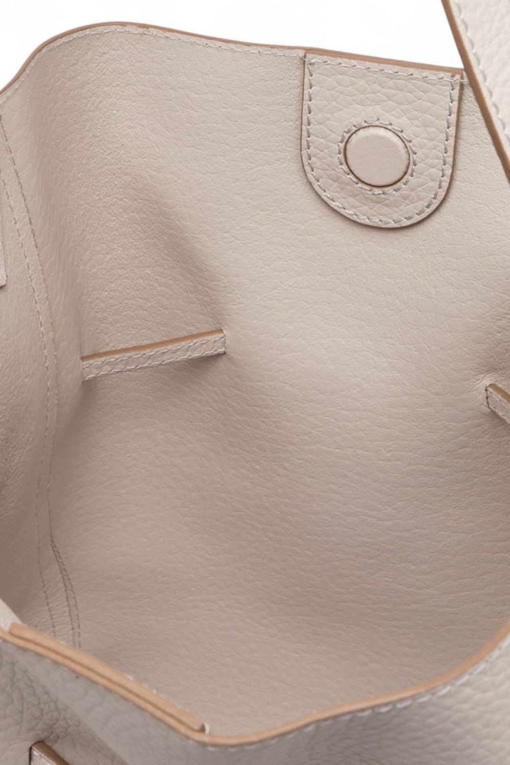 Secchiello Sienna pelle sabbia Gianni Chiarini<BR/> 