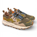 Sneaker uomo Yamano 3 1F06 canvas military Flower Mountain 