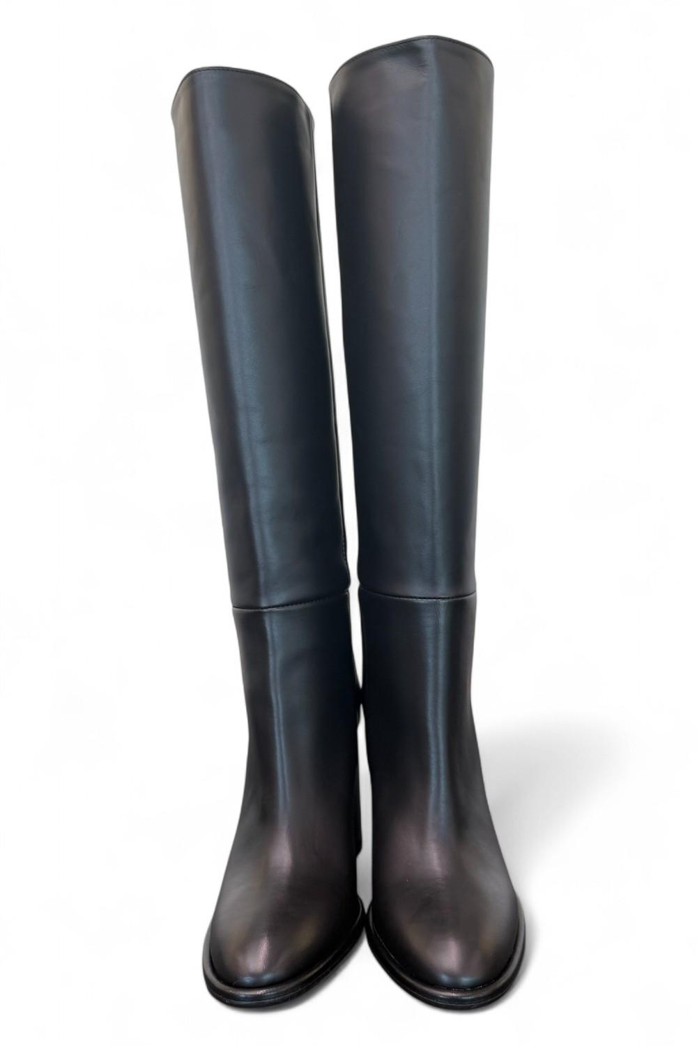 Stivale tubo nappa nera T90 Bianca Di<BR/> 