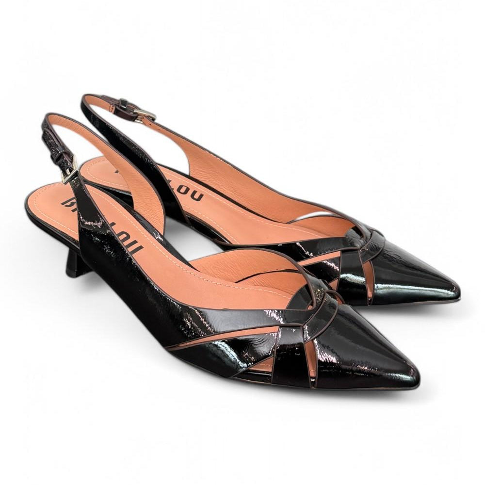 Slingback Bibi Lou incroci naplak nero tacco 