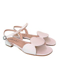 Sandalo cerchi pelle latte Glam