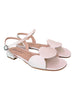 Sandalo cerchi pelle latte Glam