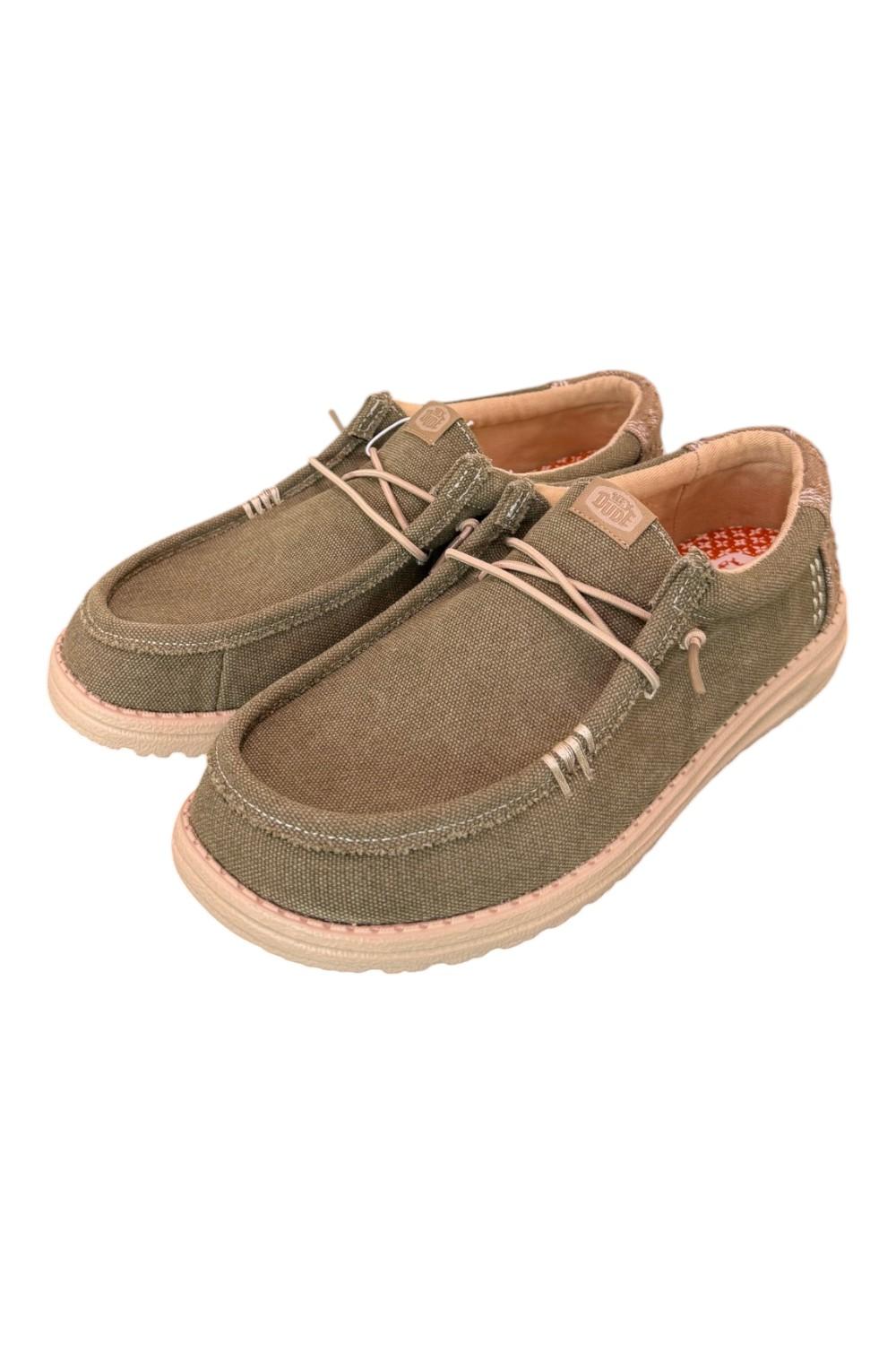 Sneaker uomo Wally Workwear green Hey Dude 