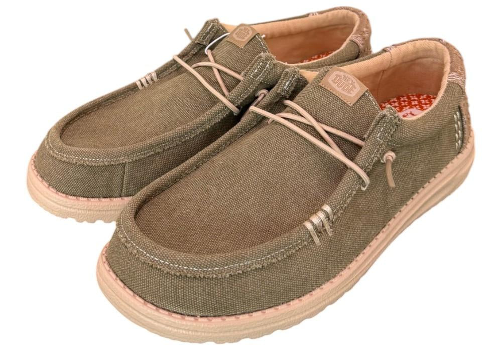 Sneaker uomo Wally Workwear green Hey Dude 
