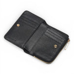 P.foglio piccolo zip metallic soft nero Coccinelle 