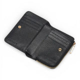 P.foglio piccolo zip metallic soft nero Coccinelle 