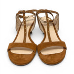 Sandalo cintino T borchie suede cuoio Isabelle Paris 