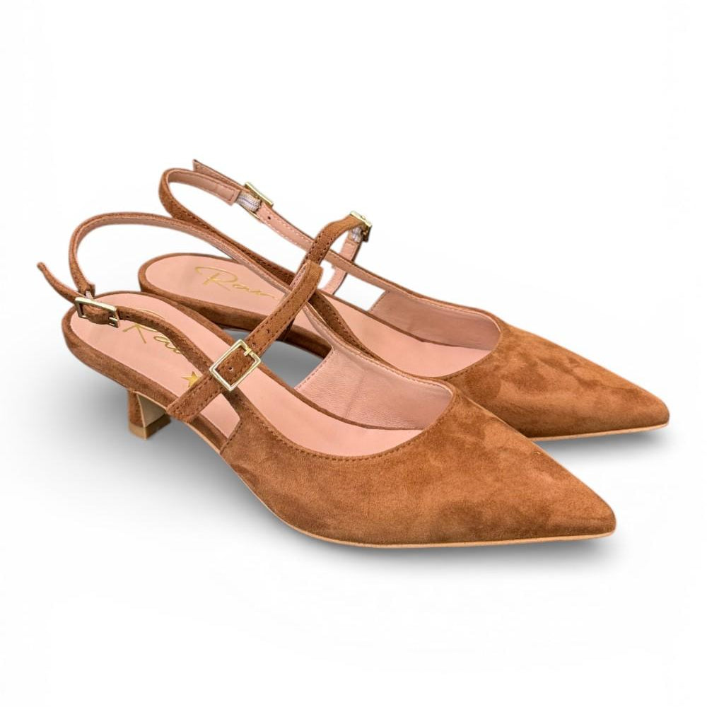 Slingback cintino suede sigaro Ranye 