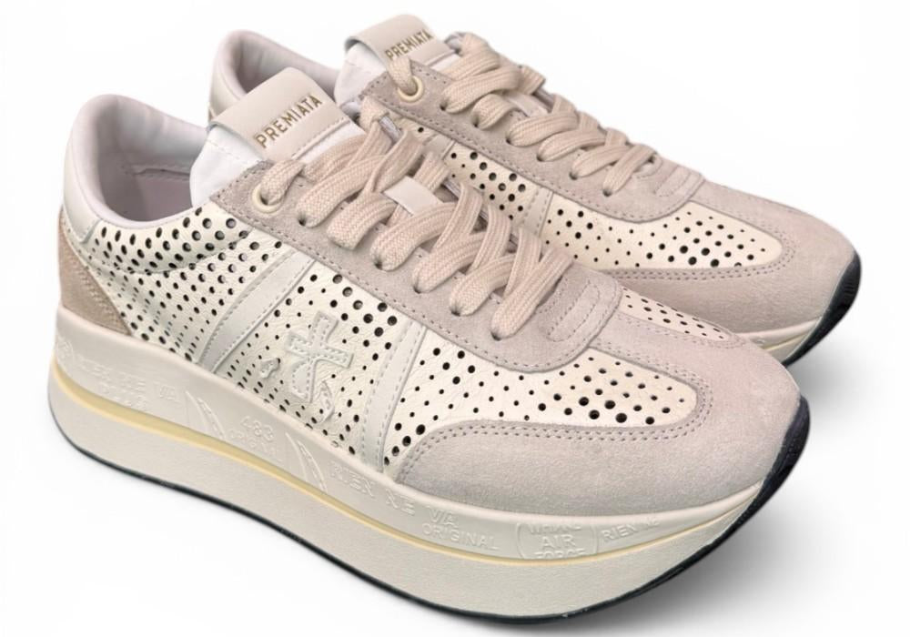 Sneaker donna Bethcoin 8171 Premiata fori latte 