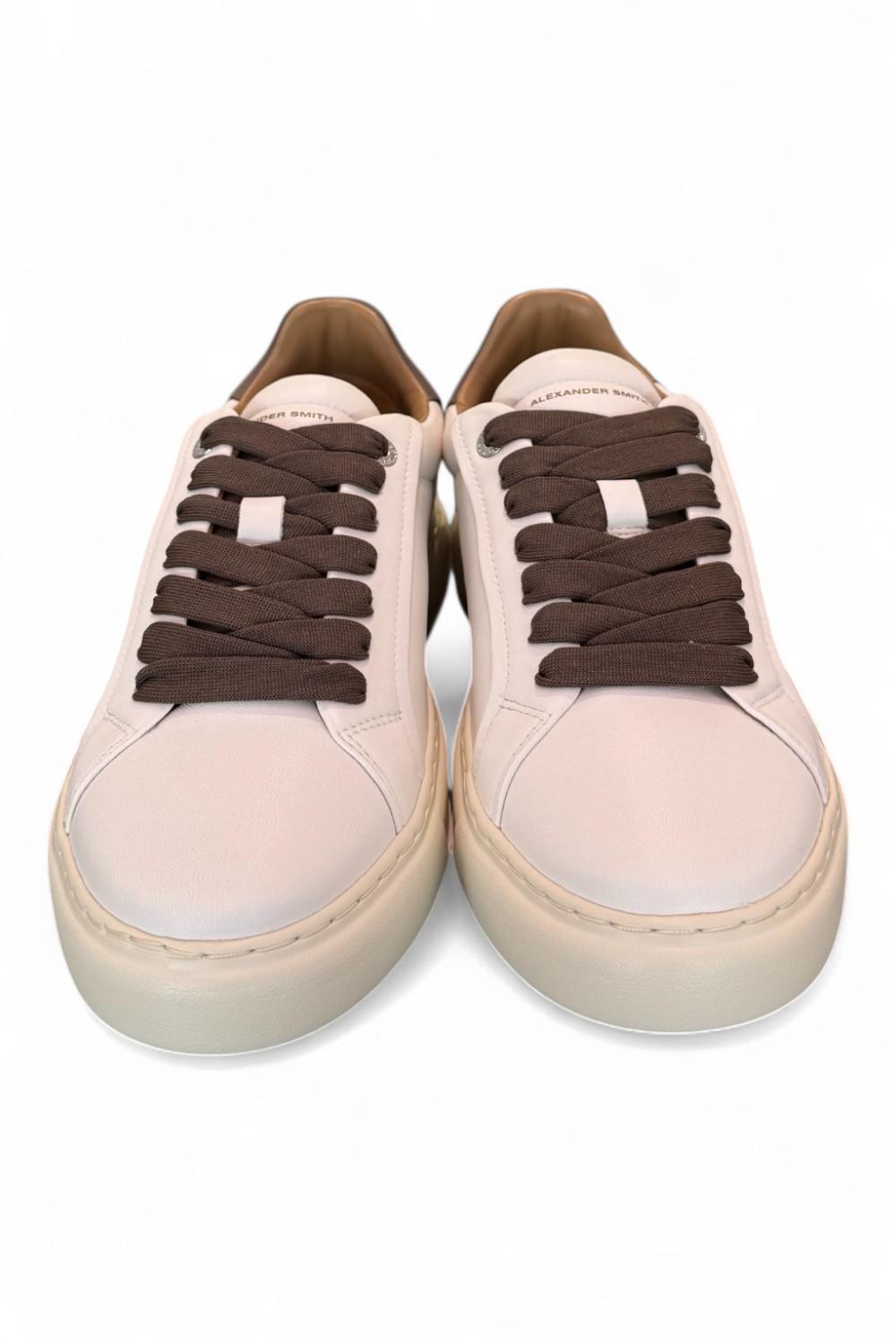 Sneaker uomo Soho white brown Alexander Smith<BR/> 