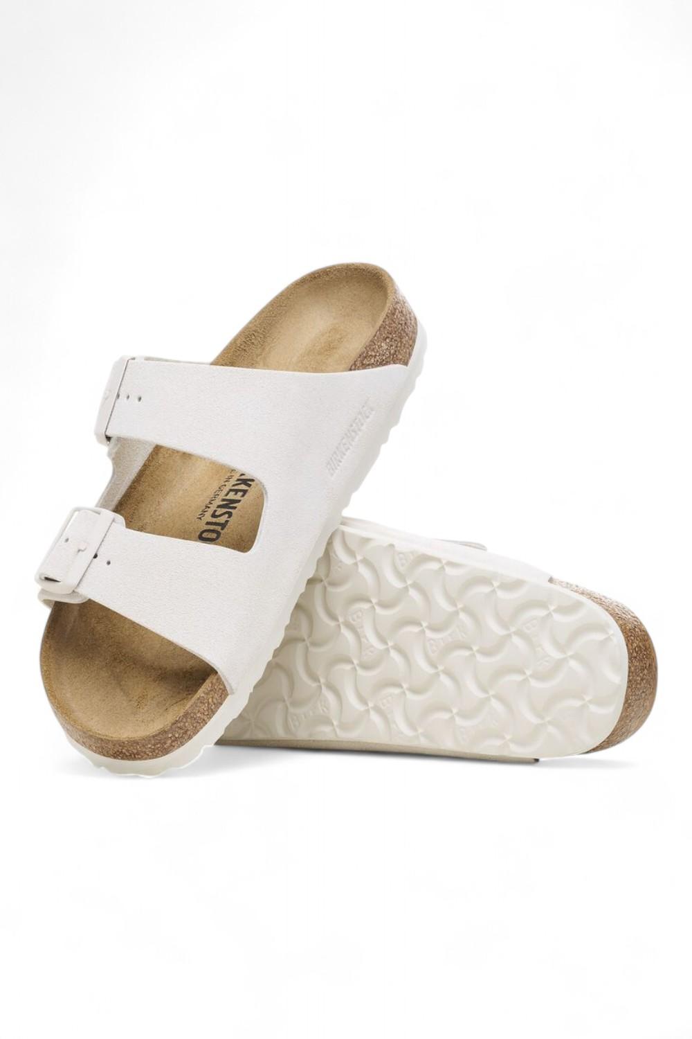 Ciabatta Birkenstock Arizona Suede Antique White 1024516 