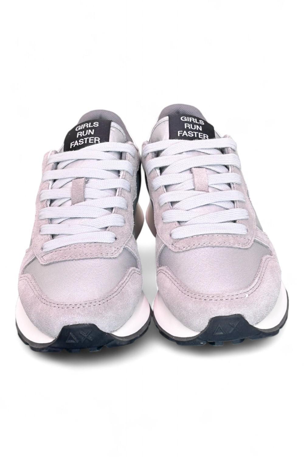 Sneaker donna Ally solid nylon argento Sun 68 
