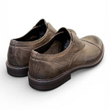 Scarpa no-laces pelle testa di moro Pawelks <BR/> 