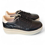 Sneaker donna Micol 7014 pelle nera 